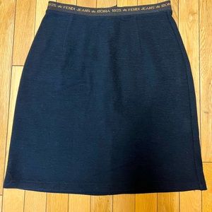 Fendi vintage midi knee length skirt